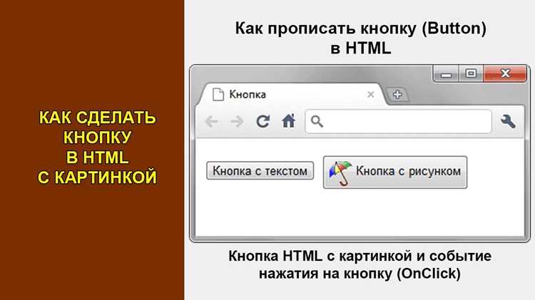 Использование тега <button> и базовой разметки