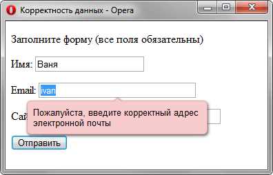 Создание поля с обязательным заполнением