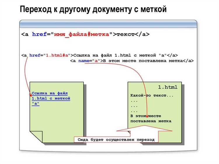 Добавление нескольких внутренних ссылок на разные секции