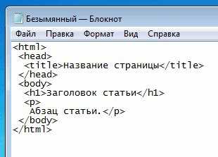 Как создать html страницу Как создать html страницу