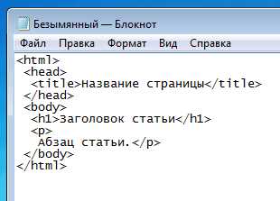Выбор редактора для написания HTML