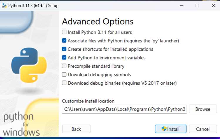 Установка Python на Windows через командную строку