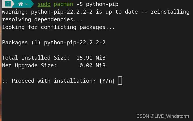 Проверка текущей версии Python в системе
