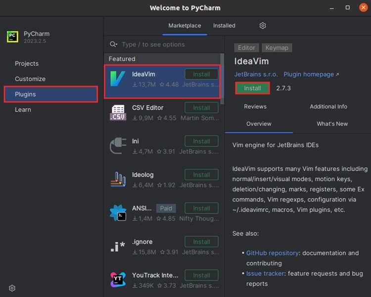 Установка необходимых библиотек для проекта