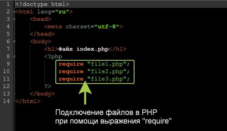 Использование require для подключения критичных файлов