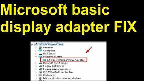 Как отключить microsoft basic display driver windows 10