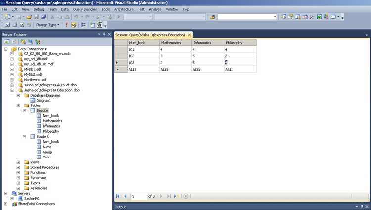 Подключение к базе данных с помощью T-SQL команды USE