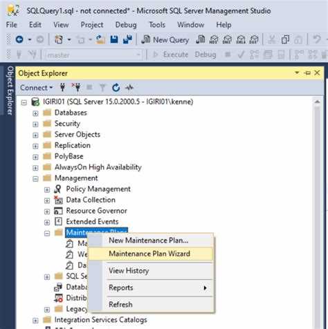 Как перенести maintenance plan в sql Как перенести maintenance plan в sql