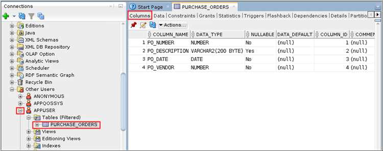 Добавление и управление записями через SQL Developer