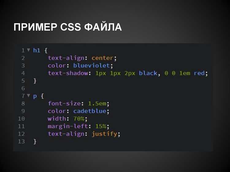 Как создать правило css