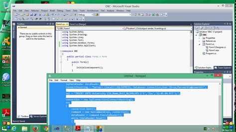 Создание нового проекта в Visual Studio с поддержкой баз данных