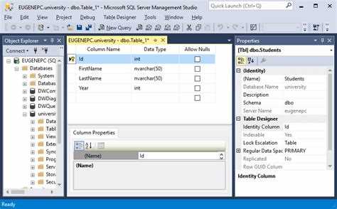 Просмотр названий столбцов с помощью команды DESCRIBE в MySQL
