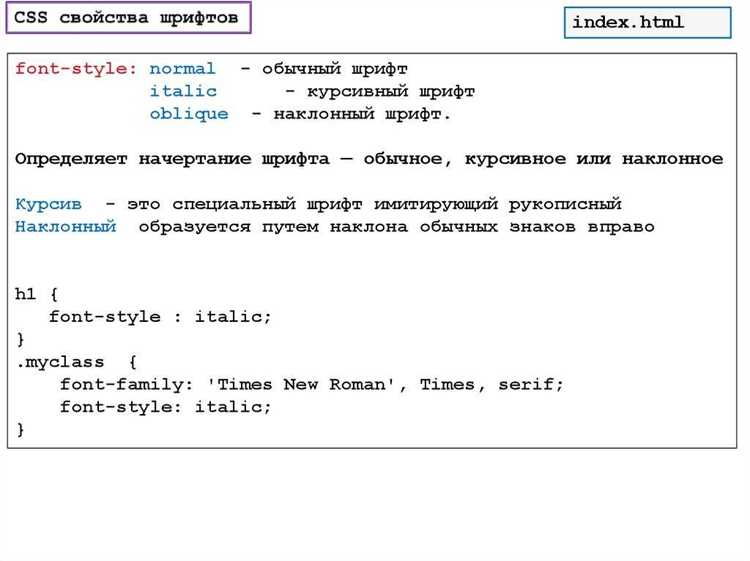 Изменение начертания, размера и межстрочного интервала