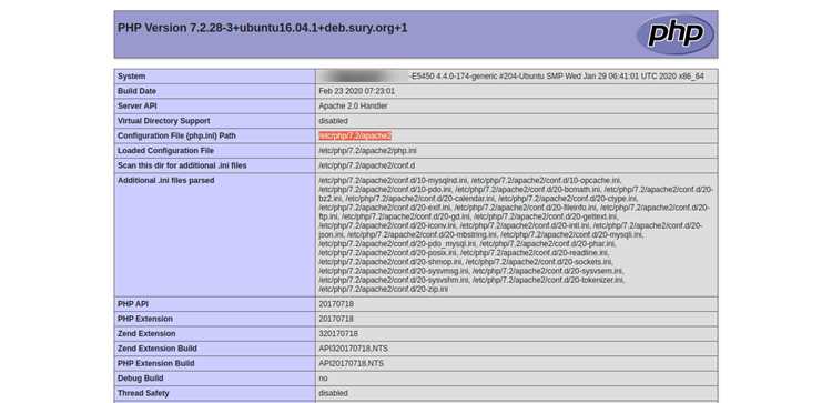 Проверка текущей версии PHP на сервере